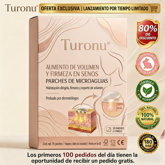 ✨Turonu® 🦢 Parche de Nano-Microagujas Avanzado para el Aumento de Senos Dirigido🧪🇪🇸