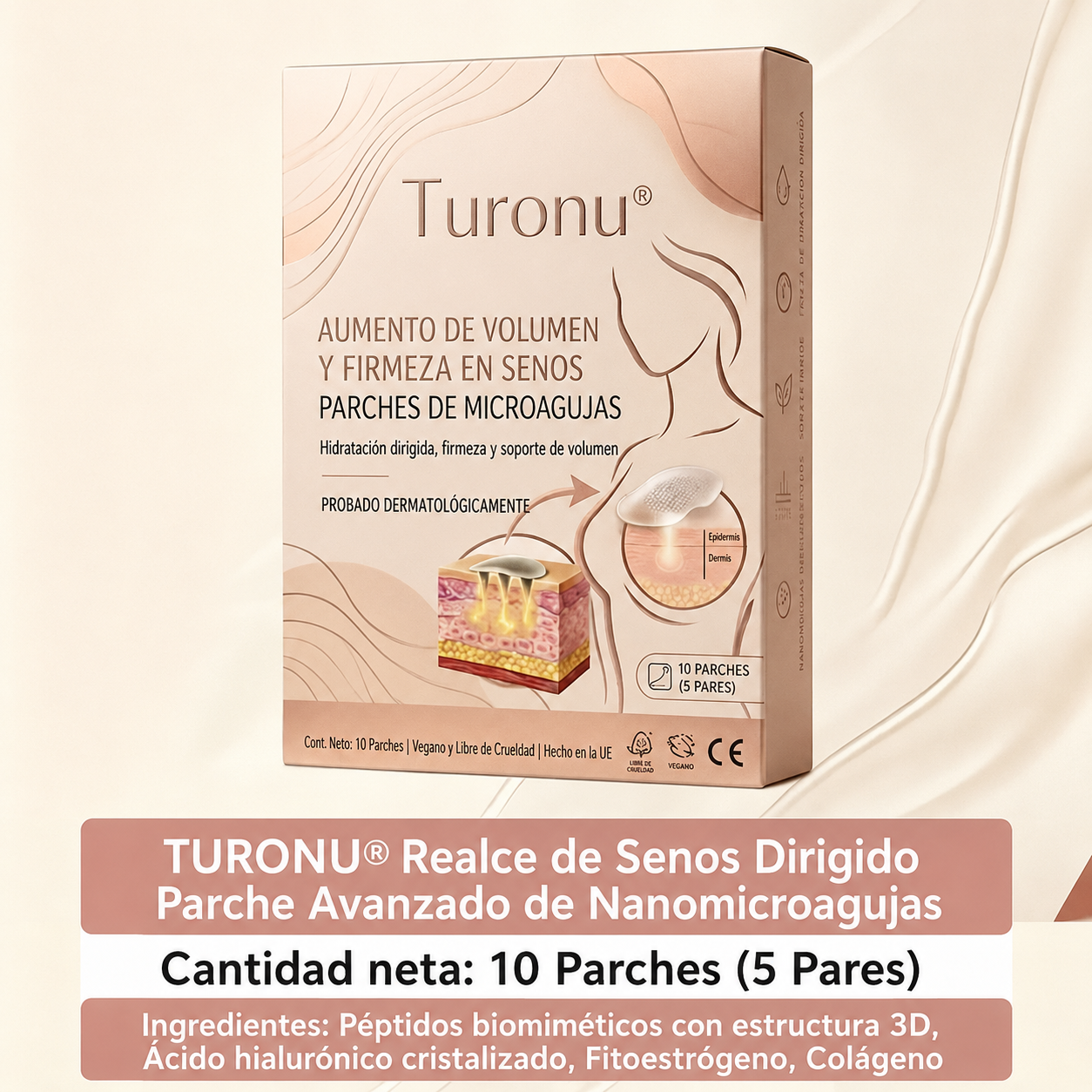 ✨Turonu®🐚🌊 Parche de Nano-Microagujas Avanzado para el Aumento de Senos Dirigido🧪🇪🇸