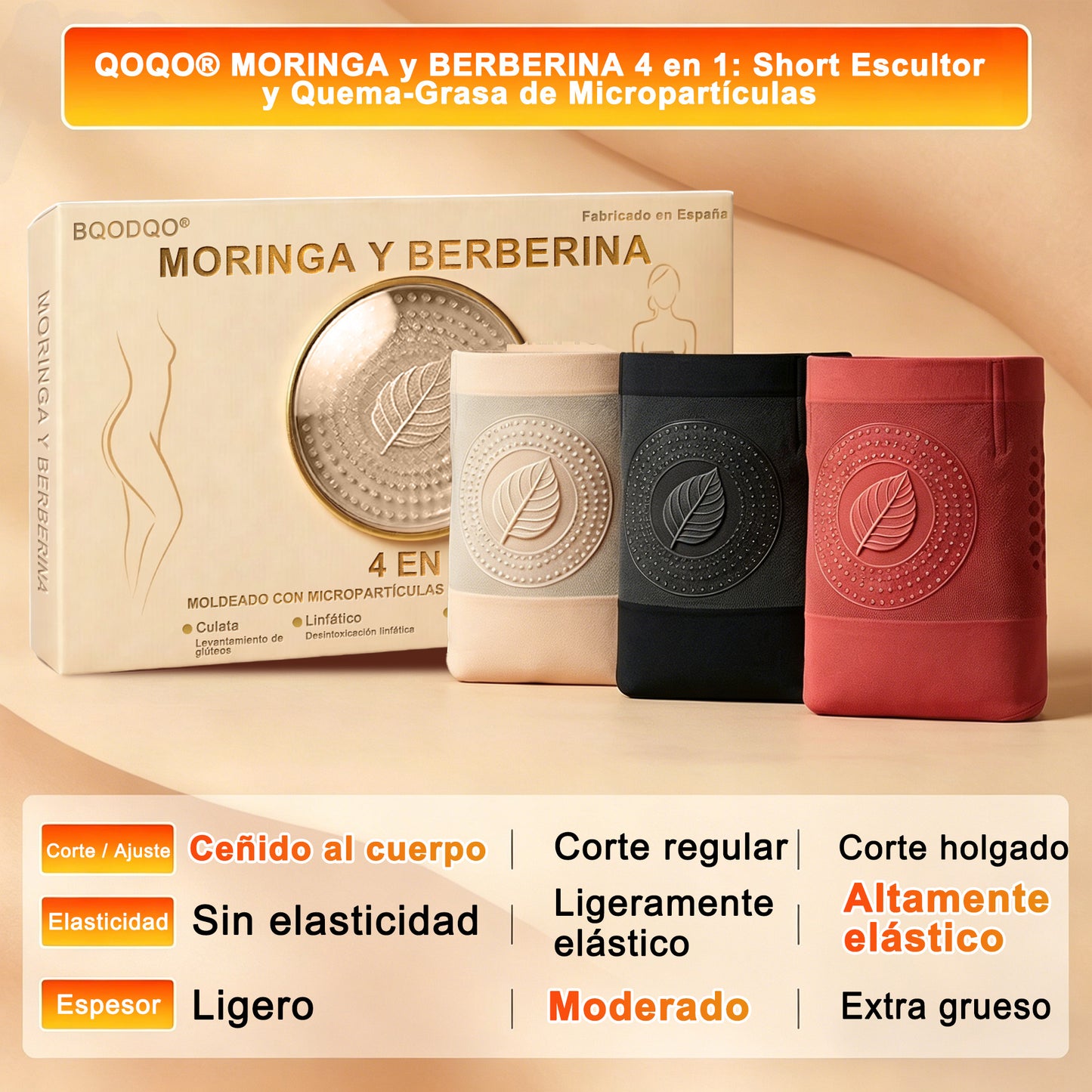 🔴👩‍🍼 Tienda Oficial de la Marca | ✅ BQODQO® 💡2026 Moringa & Berberina 4-en-1 Pantalones Esculpe y Quema Grasa con Micro-Partículas 👍