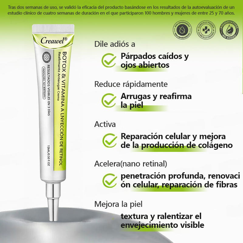 💡 𝑪𝒓𝒆𝒂𝒘𝒆𝒍® 𝑩𝒐𝒕𝒐𝒙 & 𝑽𝒊𝒕𝒂-𝑨 𝑹𝒆𝒕𝒊𝒏𝒐𝒍 𝑺𝒉𝒐𝒕 𝒄𝒓𝒆𝒎𝒂 𝒓𝒆𝒂𝒇𝒊𝒓𝒎𝒂𝒏𝒕𝒆 𝒂𝒏𝒕𝒊𝒂𝒓𝒓𝒖𝒈𝒂𝒔 ⏰ ¡Ú𝒍𝒕𝒊𝒎𝒐 𝒅í𝒂! 70% 𝒅𝒆 𝒅𝒆𝒔𝒄𝒖𝒆𝒏𝒕𝒐 🧴🧴🧴