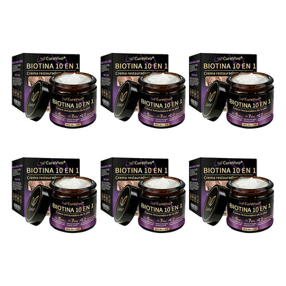🇪🇸 Hecho y enviado desde España ✨CureVivo® Crema Restauradora de la Piel con Biotina 10-en-1 👑👑👑