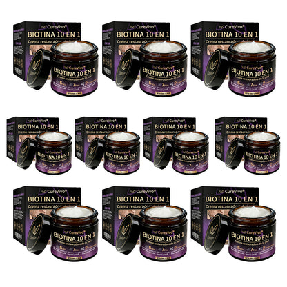 🇪🇸 Hecho y enviado desde España ✨CureVivo® Crema Restauradora de la Piel con Biotina 10-en-1 👑👑👑