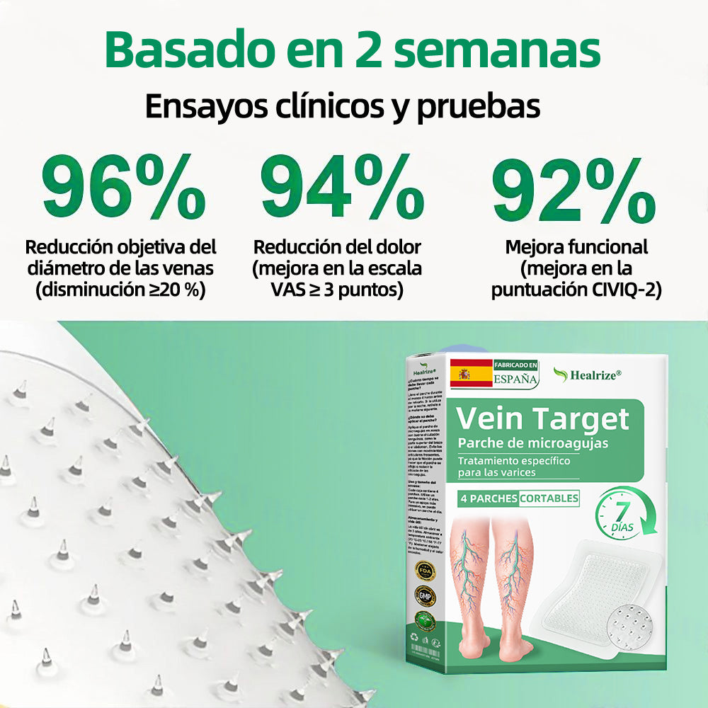 🇪🇸👨‍⚕️Parche de Microagujas Healrize® VeinTarget ✅ 🏆Alivio Instantáneo, Resultados a Largo Plazo