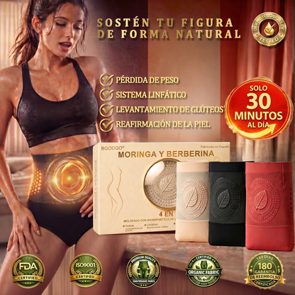 🇪🇸Tienda Oficial de la Marca | 🌞 BQODQO® 👍 2026 Moringa & Berberina 4-en-1 Pantalones Esculpe y Quema Grasa con Micro-Partículas
