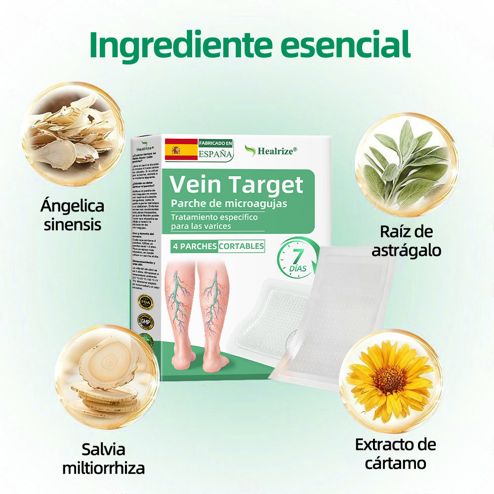 🇪🇸👨‍⚕️Parche de Microagujas Healrize® VeinTarget ✅ 🏆Alivio Instantáneo, Resultados a Largo Plazo