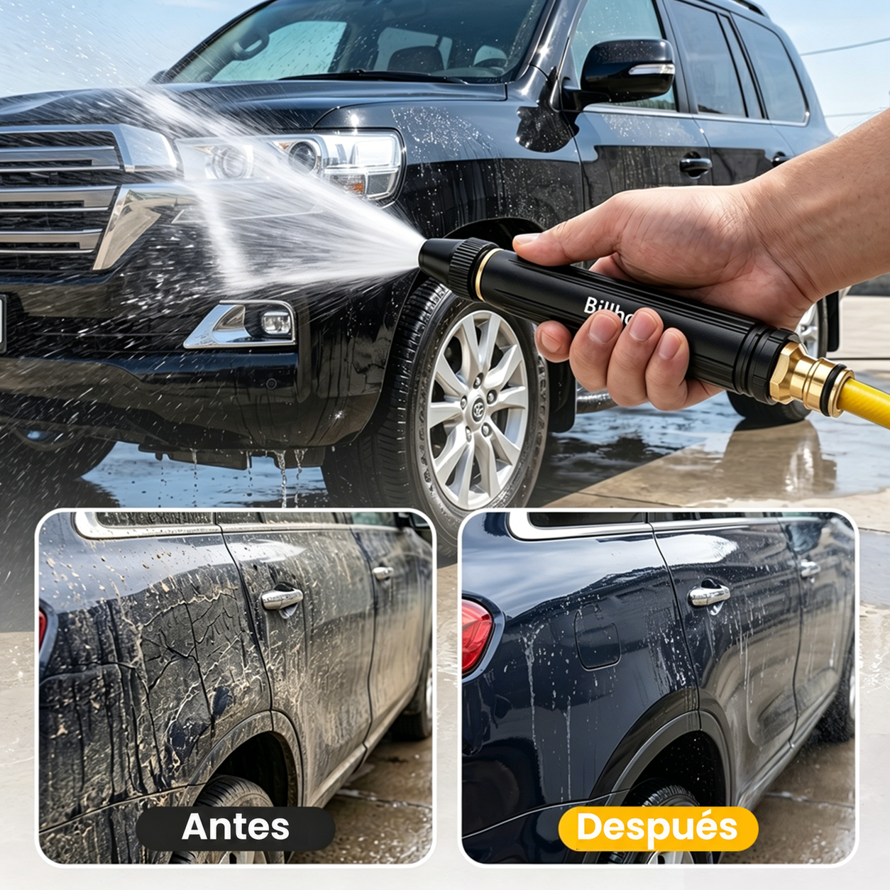 ¡🤩 ¡Último día! Precio más bajo — ¡Solo 6,24 €！🚿丨Billhol®🦾 Pistola de agua de alta presión para el hogar, imprescindible para regar plantas y verduras, y para lavar el coche.💦