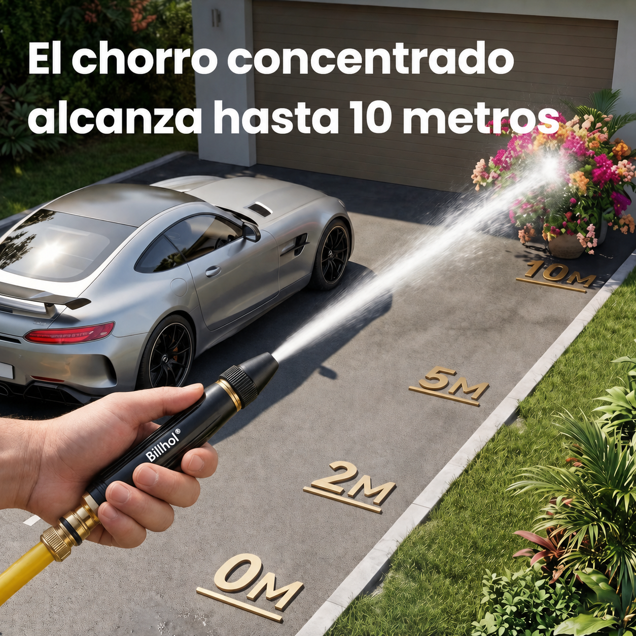 💧 ¡Último día! Precio más bajo — ¡Solo 6,24 €!丨💧Billhol® 🏆 Pistola de agua a alta presión para el hogar, imprescindible para regar plantas y verduras, y para lavar el coche. 👍💦