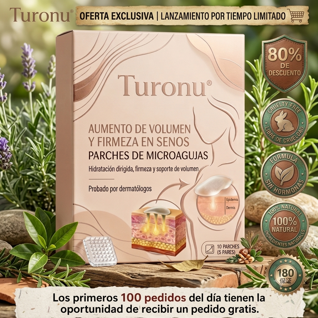 ✨Turonu®😎 Parche de Nano-Microagujas Avanzado para el Aumento de Senos Dirigido🧪🇪🇸
